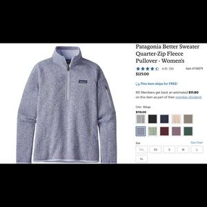 Patagonia quarter zip